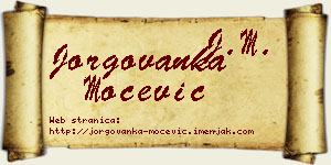 Jorgovanka Močević vizit kartica
